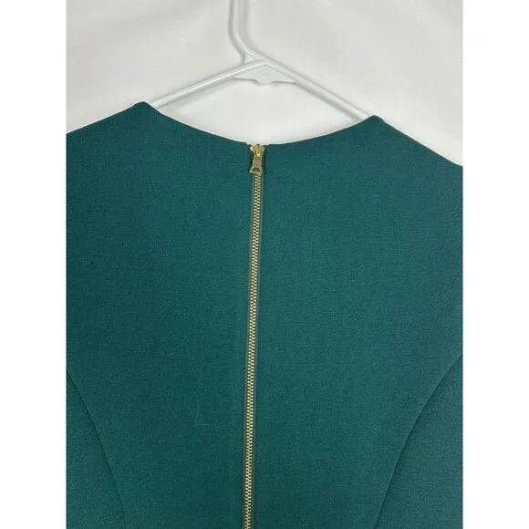 Maggy London Womens  Size 2 Crew Neck Sleeveless Sheat Dress Green NWT - Picture 10 of 13